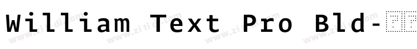 William Text Pro Bld字体转换